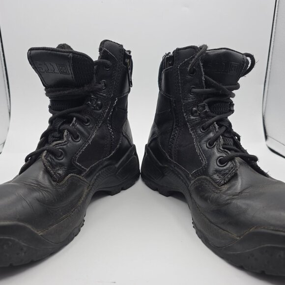 5.11 Tactical ATAC 2.0 6" Side Zip Boot Womens Size 6 Black Casual Walking Work - Picture 2 of 13
